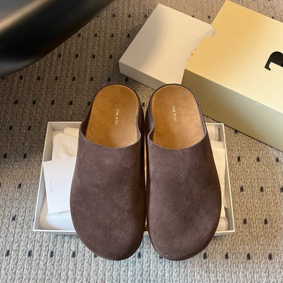 The Row Hudson Slipper Brown